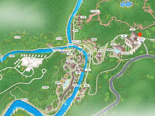 嘉峪关结合景区手绘地图智慧导览和720全景技术，可以让景区更加“动”起来，为游客提供更加身临其境的导览体验。